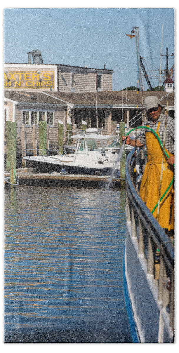 Hyannis Bath Towel featuring the photograph Washing Down by Allan Morrison