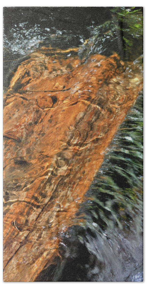 Nature Hand Towel featuring the photograph Water And Wood by Ron Cline