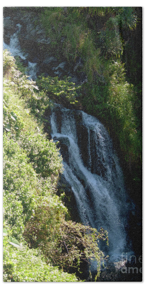 Fine Art Photography Bath Towel featuring the photograph Waterfall I by Patricia Griffin Brett