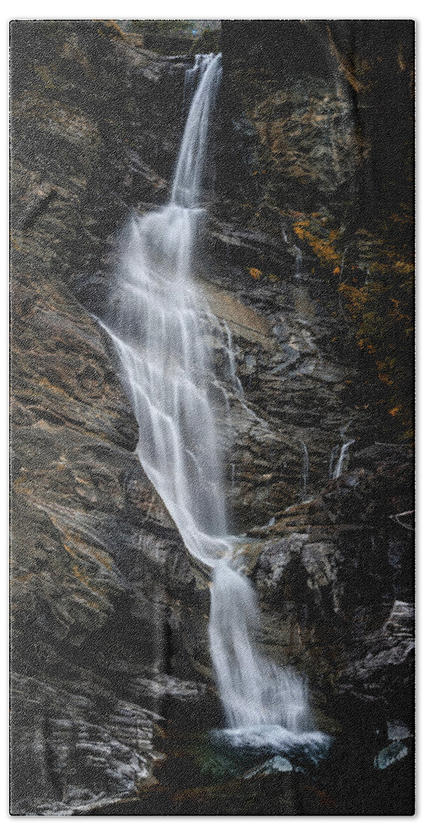 Waterfall Hand Towel featuring the photograph Waterfall by Livio Ferrari