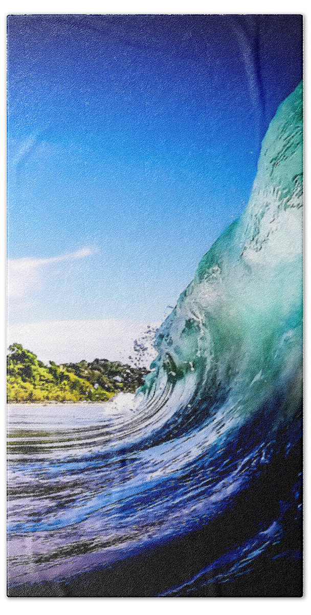 Wave Bath Sheet featuring the photograph Wave Wall by Nicklas Gustafsson