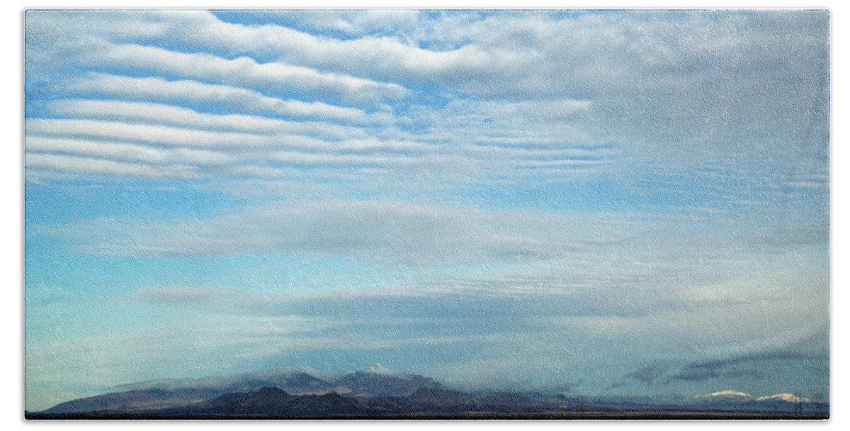 West Texas Horizon Bath Towel featuring the photograph West Texas Skyline #2 by David Chasey