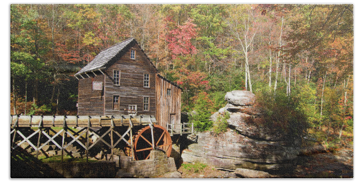 West Virginia Hand Towel featuring the photograph West Virginia Mill by Steve Stuller