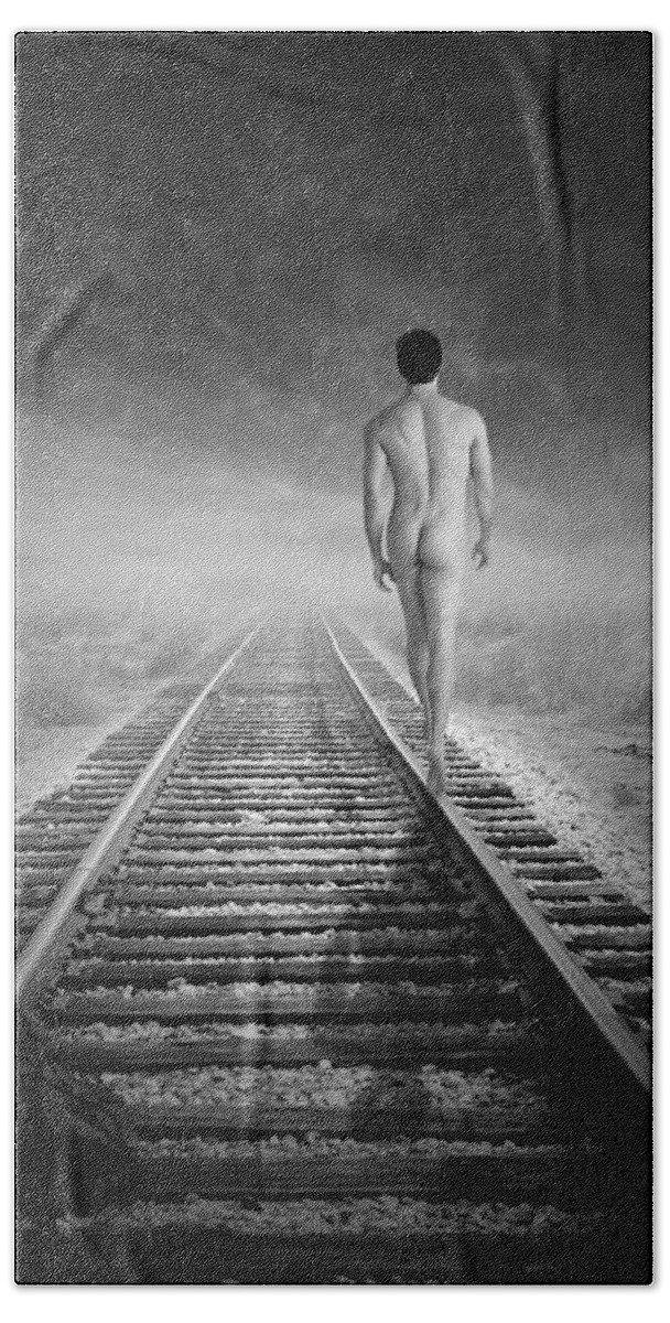 Emotional Hand Towel featuring the photograph Western Man 2 by Mark Ashkenazi