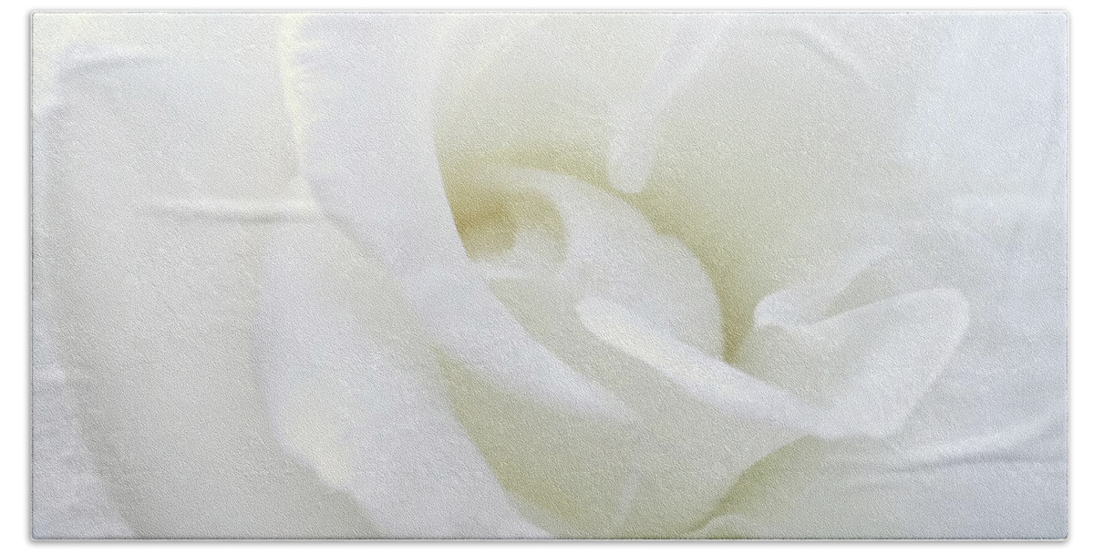 Rose Bath Towel featuring the photograph White Rose Angel Wings by Jennie Marie Schell