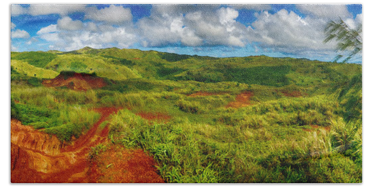 Pristine Bath Towel featuring the photograph Wilderness of Guam by Amanda Jones
