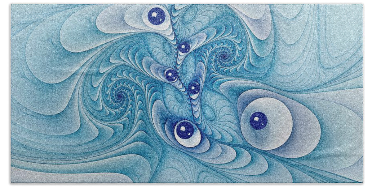 Marble Bath Towel featuring the digital art Wind Up Marble Works by Doug Morgan