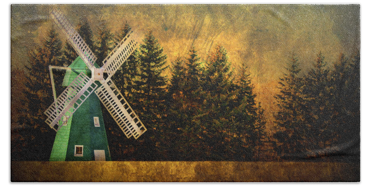 Brimfield Hand Towel featuring the photograph Windmill on My Mind by Evelina Kremsdorf