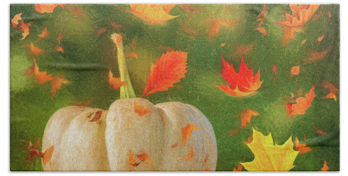 Autumn Bath Towel featuring the photograph Winds of Autumn by Cathy Kovarik