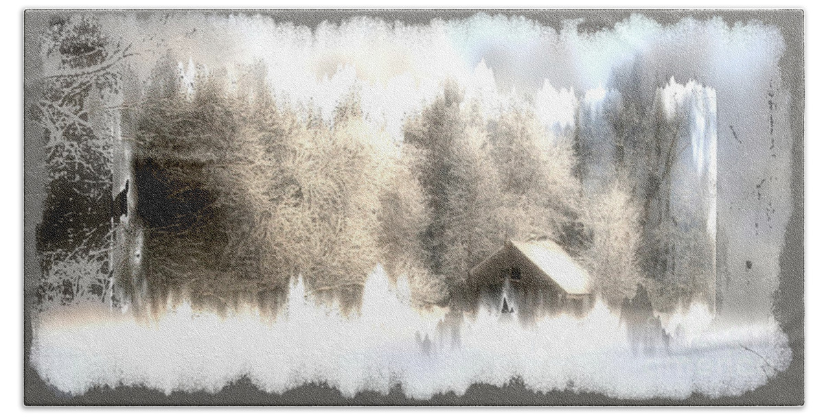 Winter Bath Towel featuring the photograph Winter by Julie Lueders 