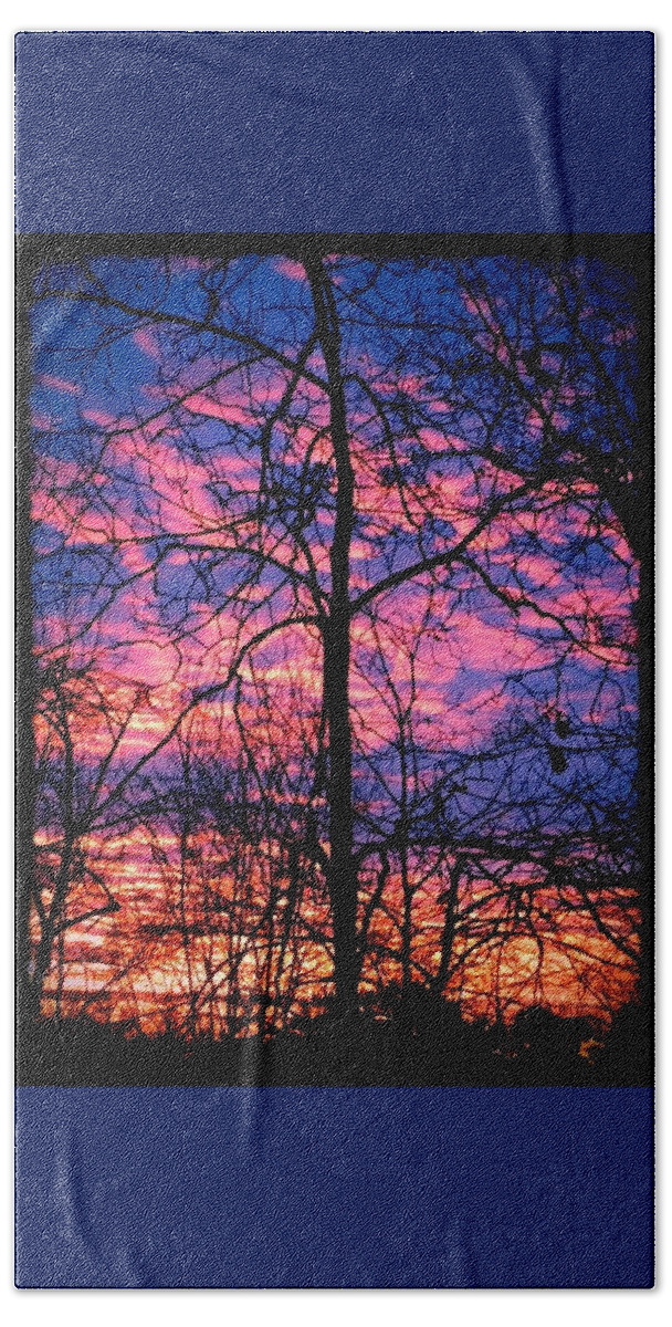 Winter Bath Towel featuring the photograph Winter Sunrise by Betty Buller Whitehead