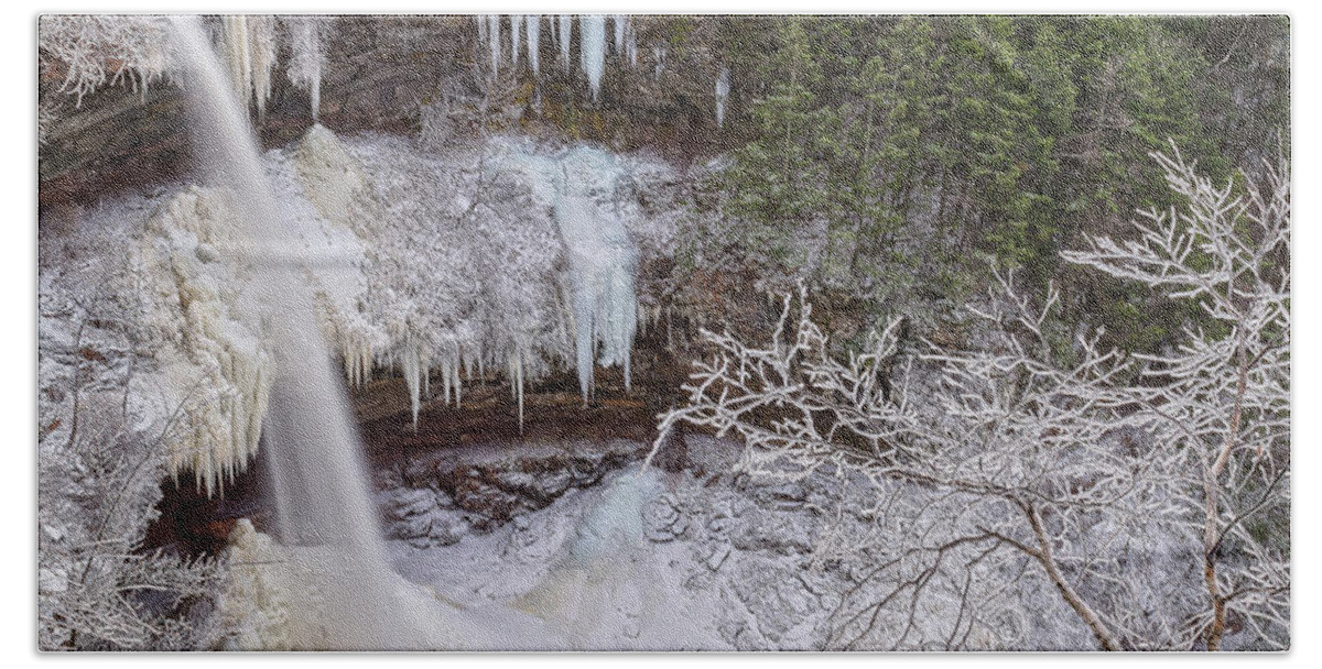 Waterfalls Bath Towel featuring the photograph Winter Wonderland At Kaaterskill Falls by Angelo Marcialis