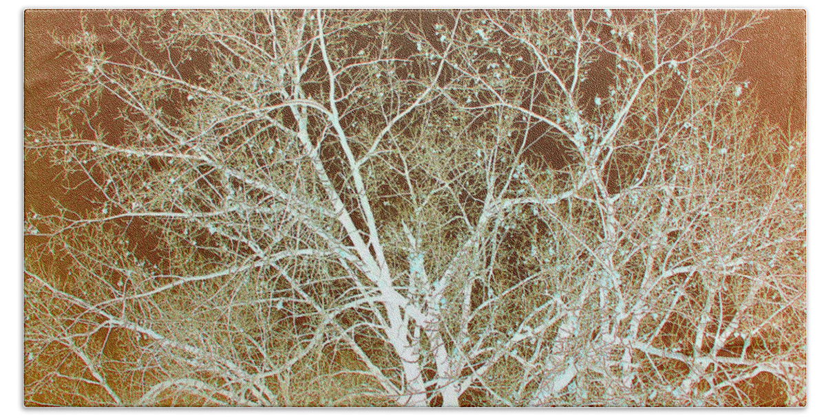 Cottonwoods Hand Towel featuring the photograph Winter's Dance by Cris Fulton