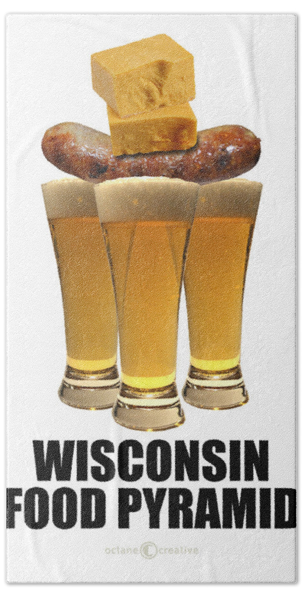 Wisconsin Hand Towel featuring the photograph Wisconsin Food Pyramid by Tim Nyberg
