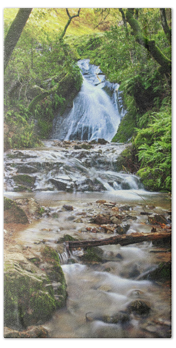 Waterfalls Hand Towel featuring the photograph With All I Have by Laurie Search