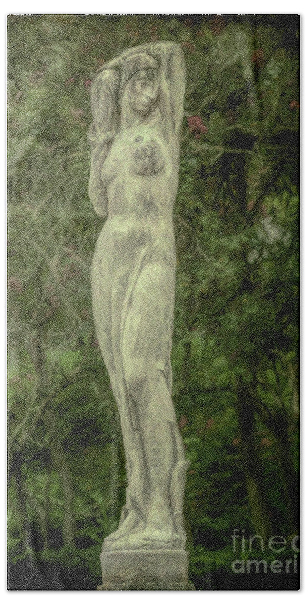 Art Deco Bath Towel featuring the photograph Woman of the Trees by Kathleen K Parker