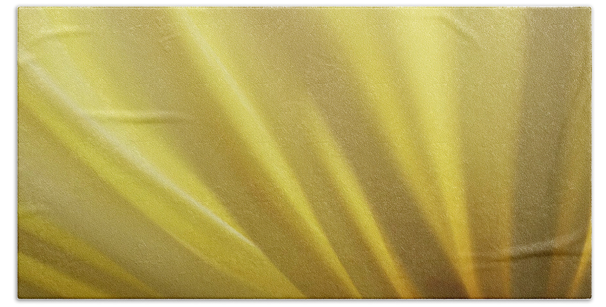Photograph Bath Towel featuring the photograph Yellow Mum Petals #13 by Larah McElroy