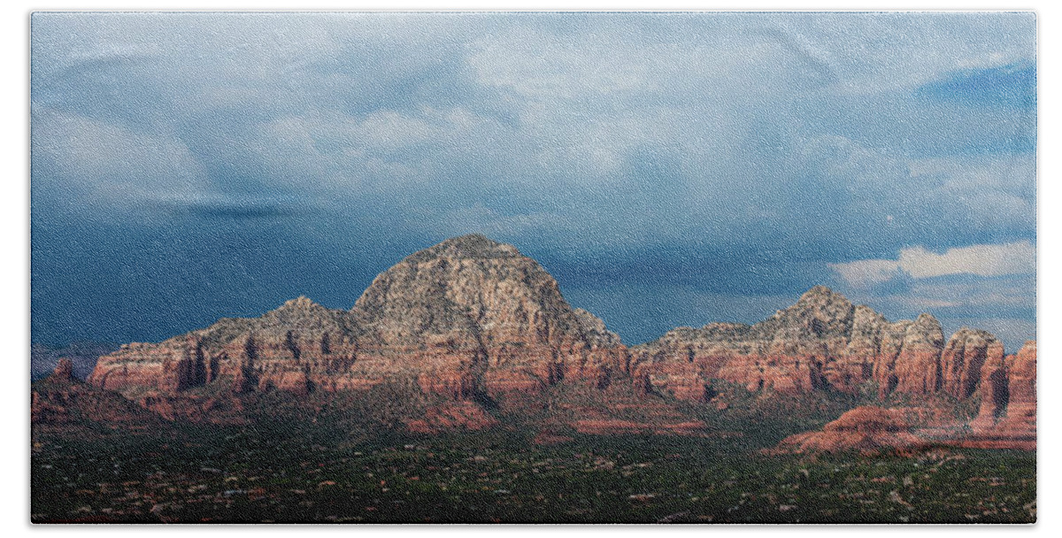 Sedona Hand Towel featuring the photograph Approaching Storm 1301 by Kenneth Johnson