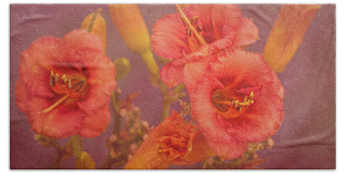 Flower Bath Towel featuring the photograph Colors of Summer by Allin Sorenson