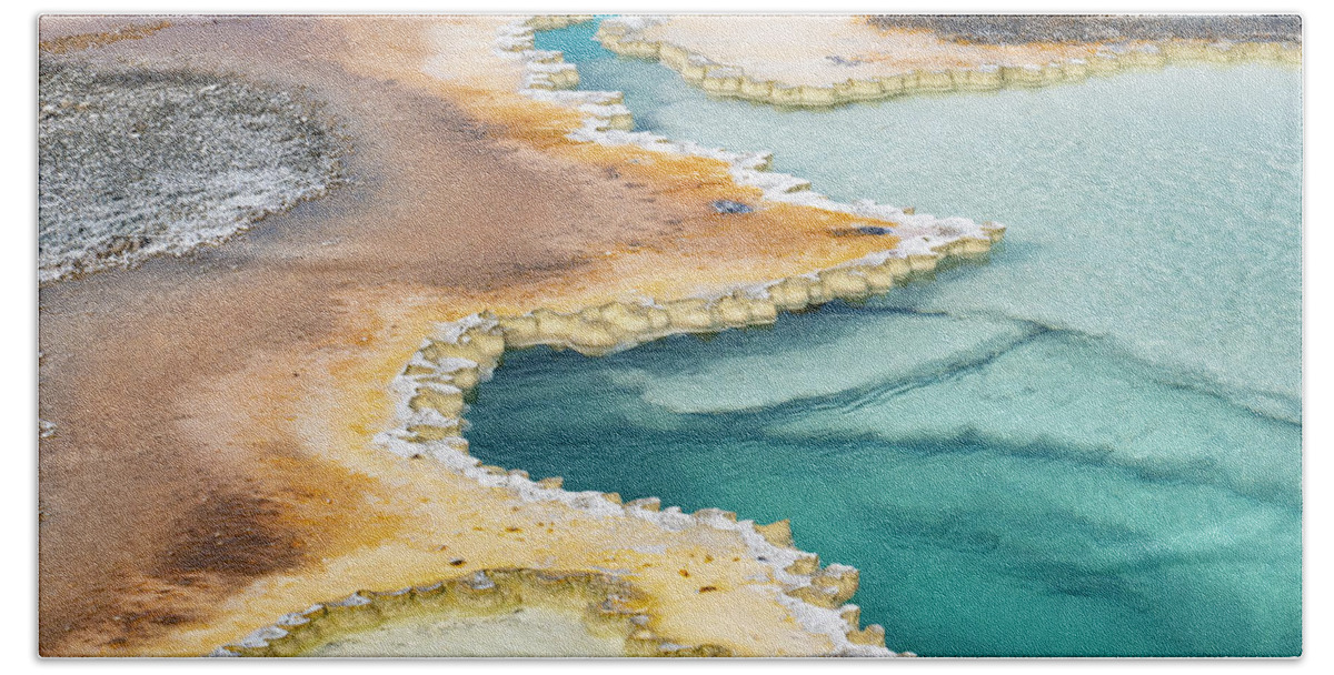 Jeff Foott Hand Towel featuring the photograph Doublet Pool Hot Spring #1 by Jeff Foott