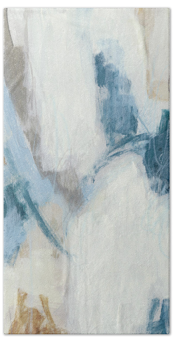 Abstract Bath Towel featuring the painting Intermittent II #1 by June Erica Vess