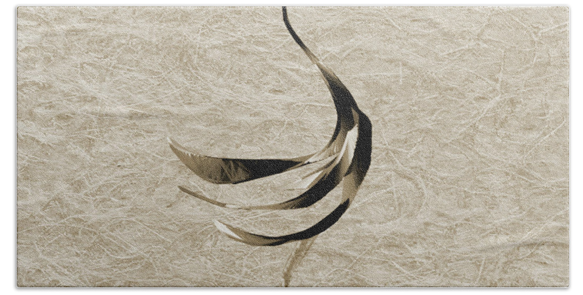  Bath Towel featuring the digital art Long-legged Bird #1 by Asok Mukhopadhyay