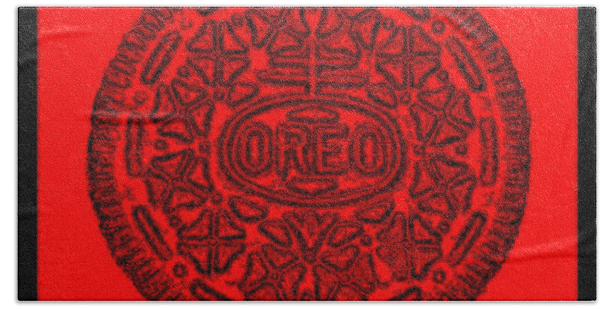 Oreo Bath Towel featuring the photograph Oreo Redux Red 2 by Rob Hans