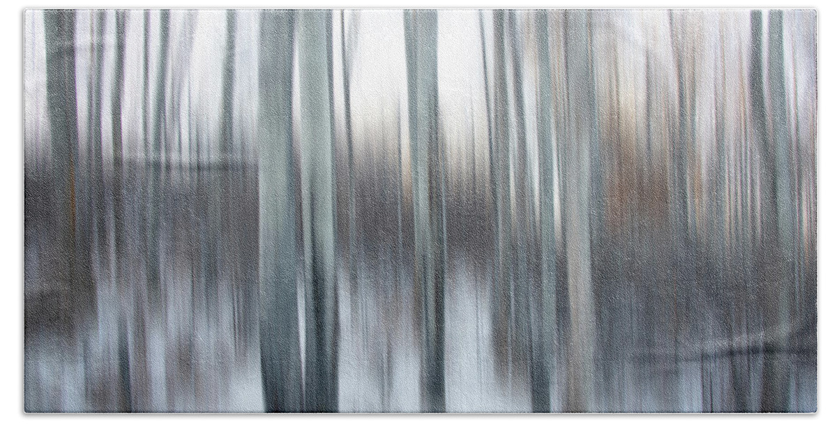 2018-12-19 Hand Towel featuring the photograph Poplar Blur #2 by Phil And Karen Rispin