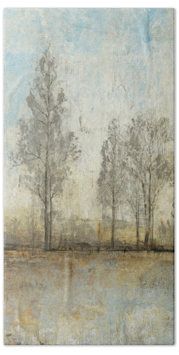 Landscapes Hand Towel featuring the painting Quiet Nature II by Tim Otoole