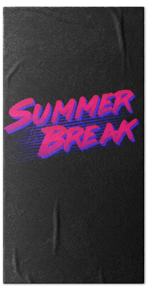 Cool Bath Towel featuring the digital art Summer Break Retro #1 by Flippin Sweet Gear