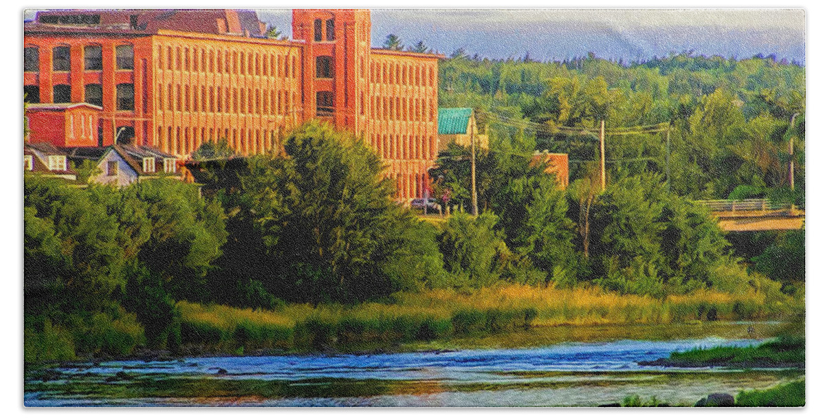 Marysville Hand Towel featuring the photograph The Boss' Mill #1 by Carol Randall