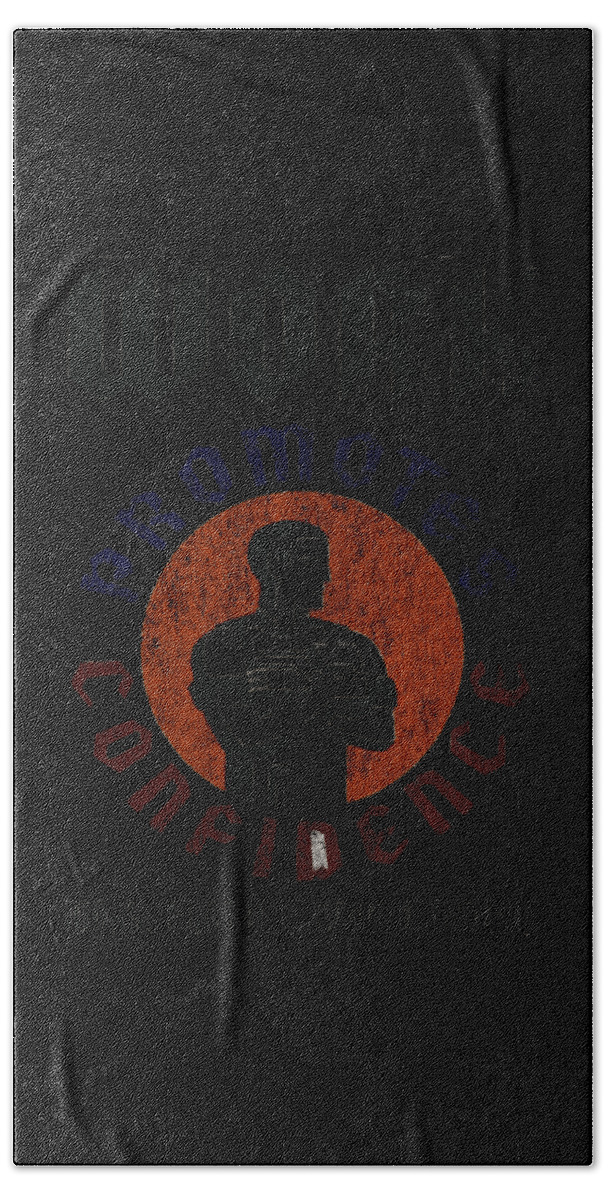 Cool Hand Towel featuring the digital art WPA Work Promotes Confidence Vintage #1 by Flippin Sweet Gear