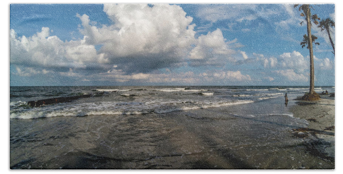 Beach Bath Towel featuring the photograph Beach scenes at hunting island south carolina #13 by Alex Grichenko