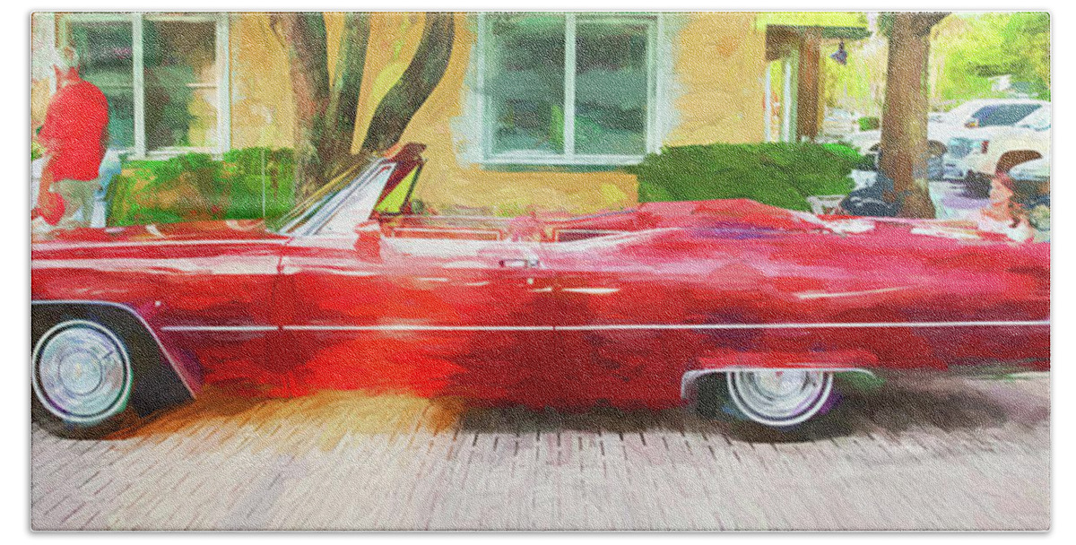 1968 Cadillac Deville Bath Towel featuring the photograph 1968 Cadillac Deville Convertible 101 by Rich Franco
