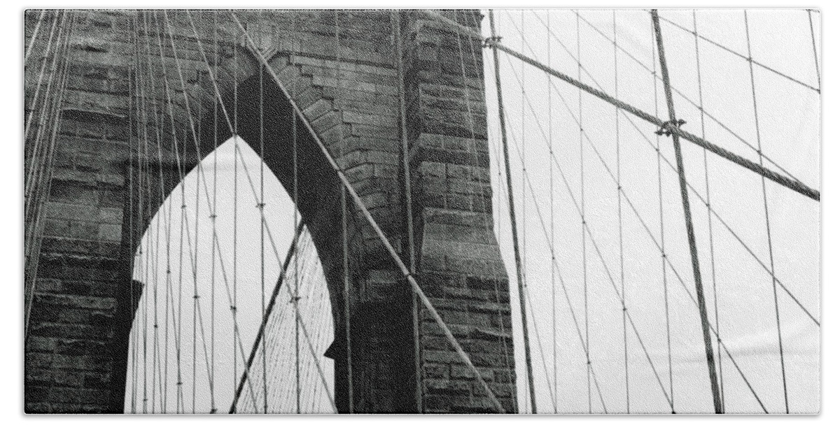 Photography Hand Towel featuring the photograph Brooklyn Bridge II by Laura Denardo