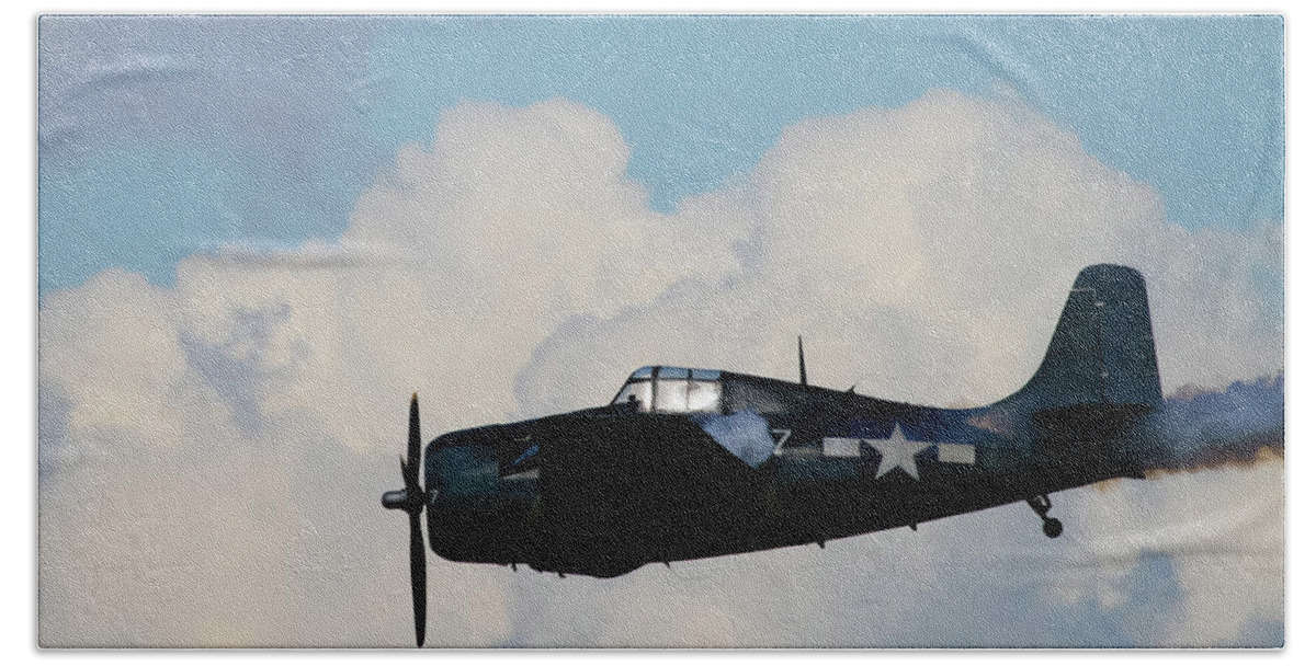 F4f Wildcat Hand Towel featuring the photograph F4F Wildcat #2 by Greg Smith