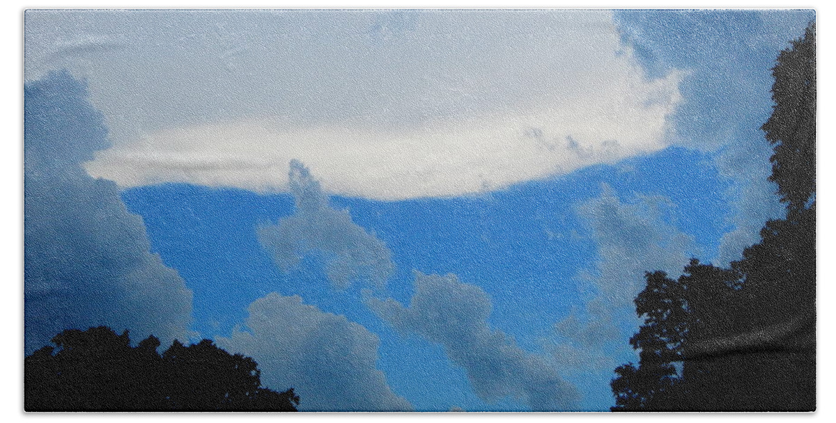 Evening Bath Towel featuring the photograph Evening Sky #3 by Virginia White