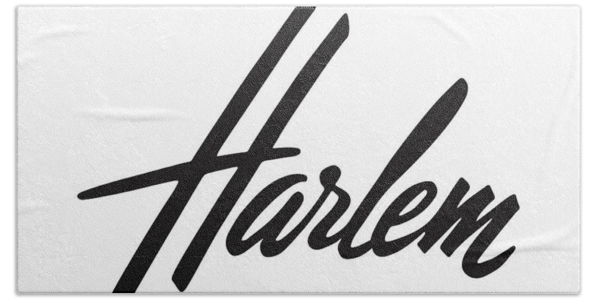 Black And White Hand Towel featuring the drawing Harlem #3 by CSA Images