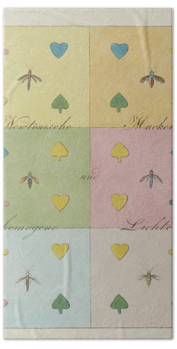 1810 Bath Towel featuring the photograph Johann Von Goethe, Theory Of Colors #3 by Science Source