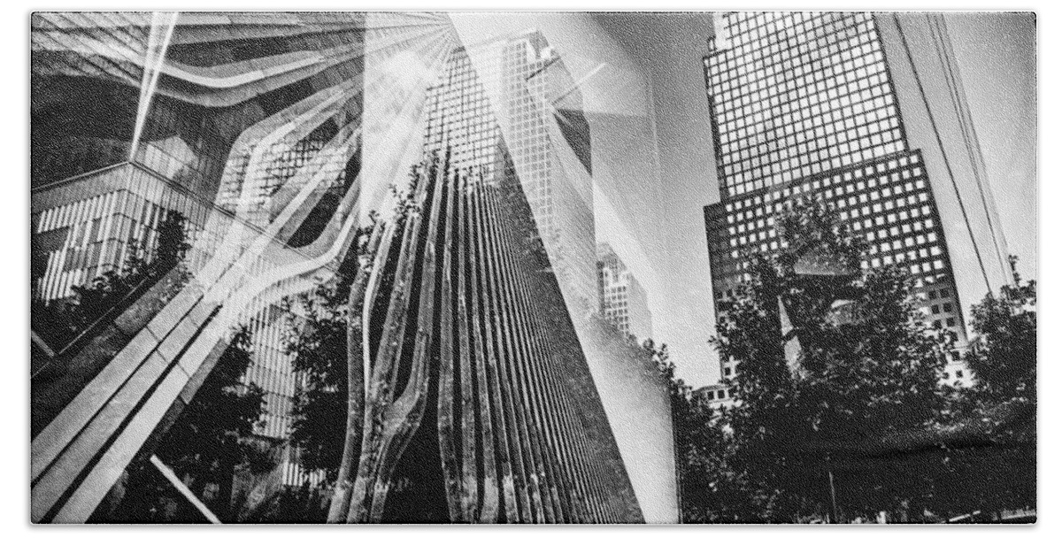 Estock Bath Towel featuring the digital art World Trade Center, Nyc #3 by Antonino Bartuccio