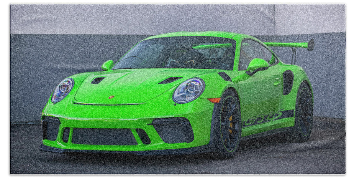Cars Bath Towel featuring the photograph #Porsche 911 #GT3RS #Print #4 by ItzKirb Photography