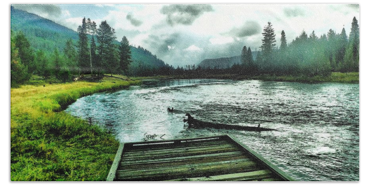 Yellowstone National Park Bath Towel featuring the photograph Yellowstone National Park #6 by Susan Jensen