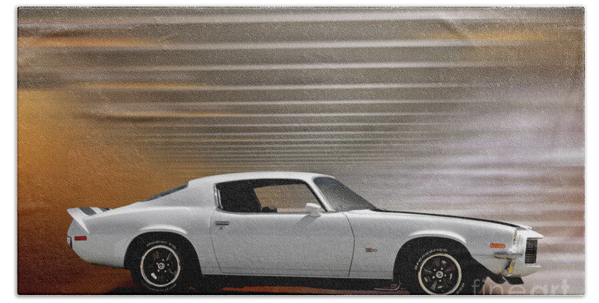 1970 Camaro Z28 Hand Towel featuring the photograph 1970 Chevrolet Camaro Z28 #8 by Dave Koontz