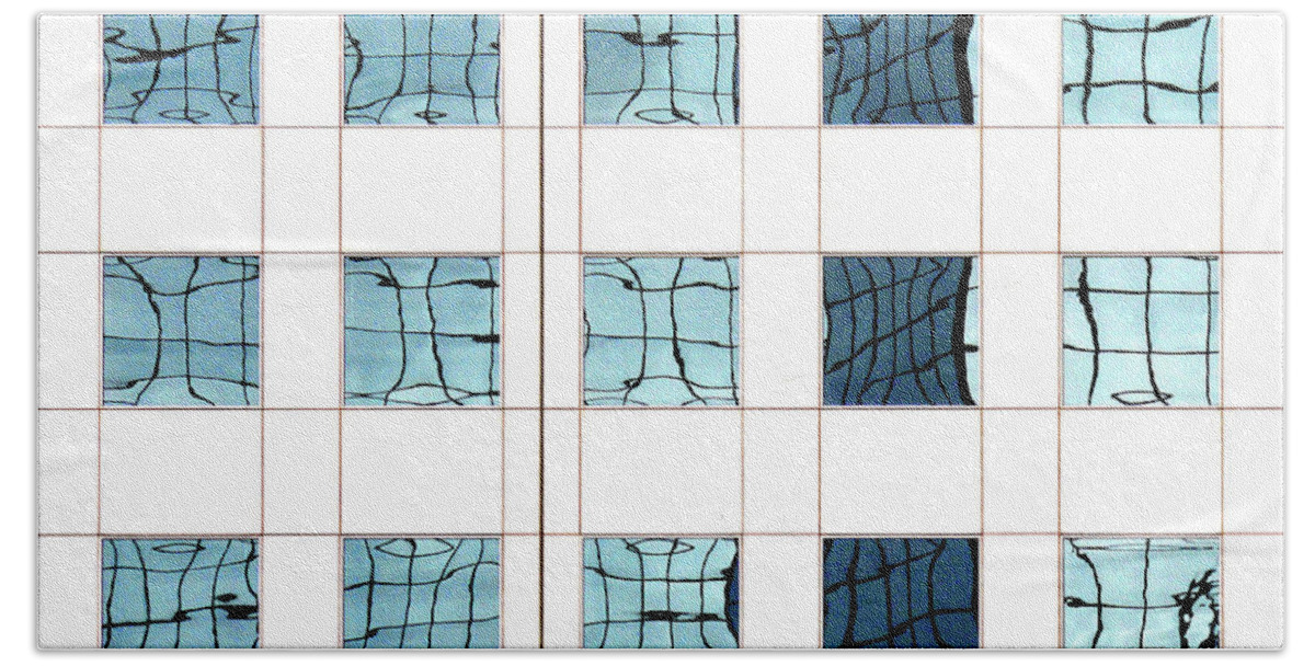 Urban Bath Towel featuring the photograph Abstritecture 5 by Stuart Allen