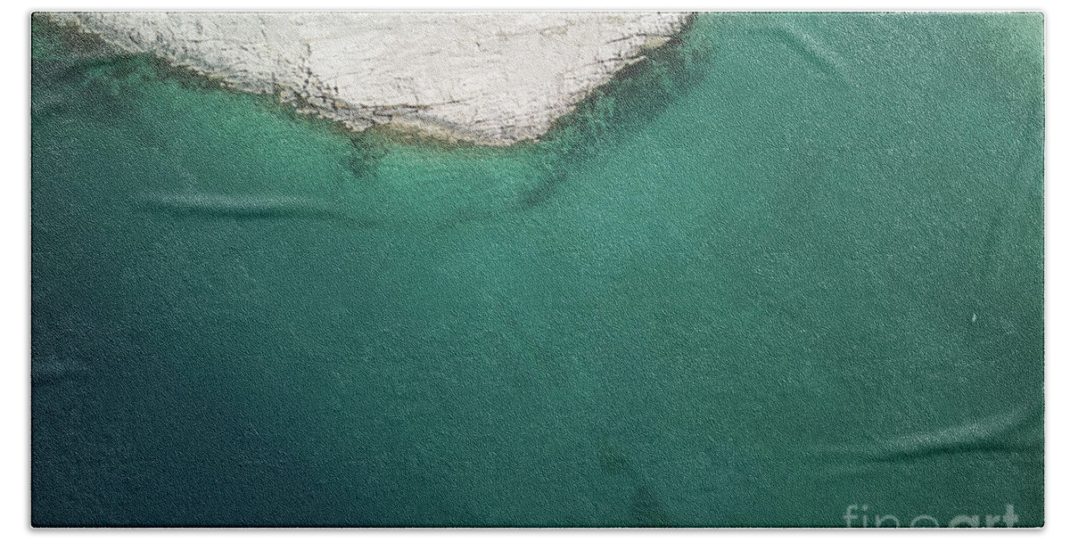 Drone Photography Bath Towel featuring the photograph Adriatic by Lidija Ivanek - SiLa