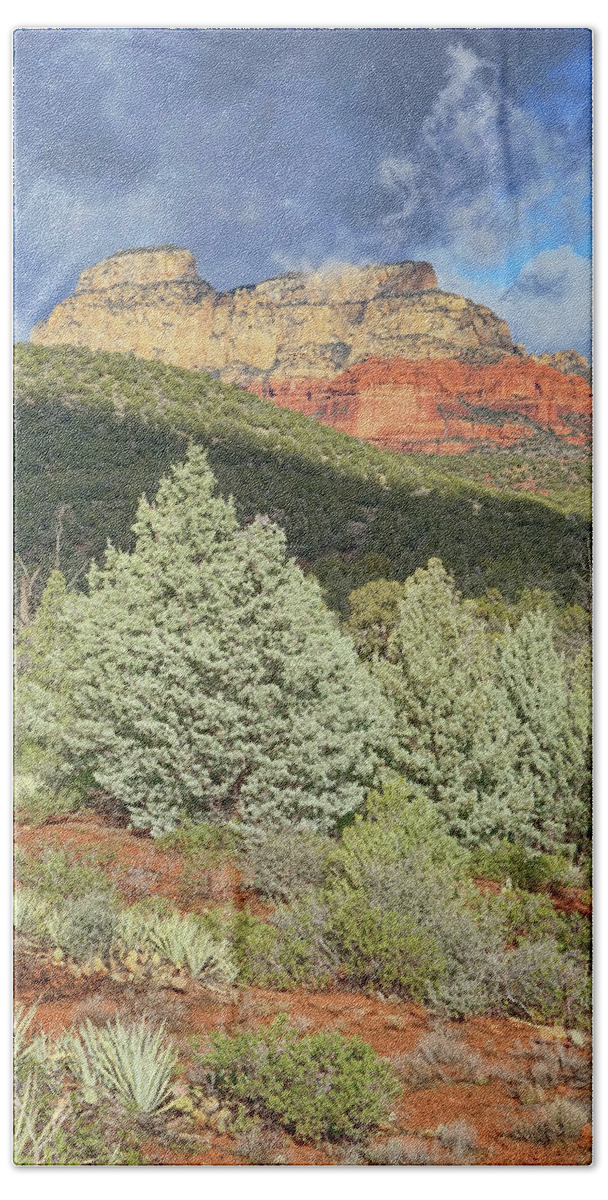 Sedona Hand Towel featuring the photograph After a Storm by Theo O'Connor