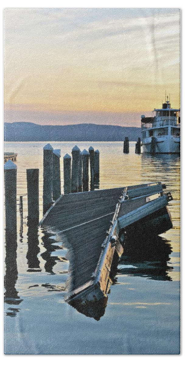 Lake Hand Towel featuring the photograph After the Storm by Mike Reilly