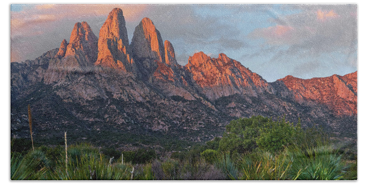 00557650 Bath Towel featuring the photograph Organ Moutains, Aguirre Spring by Tim Fitzharris