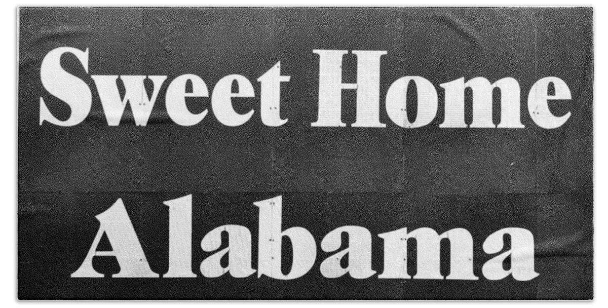 Alabama Hand Towel featuring the photograph Alabama state welcome sign by David Lee Thompson