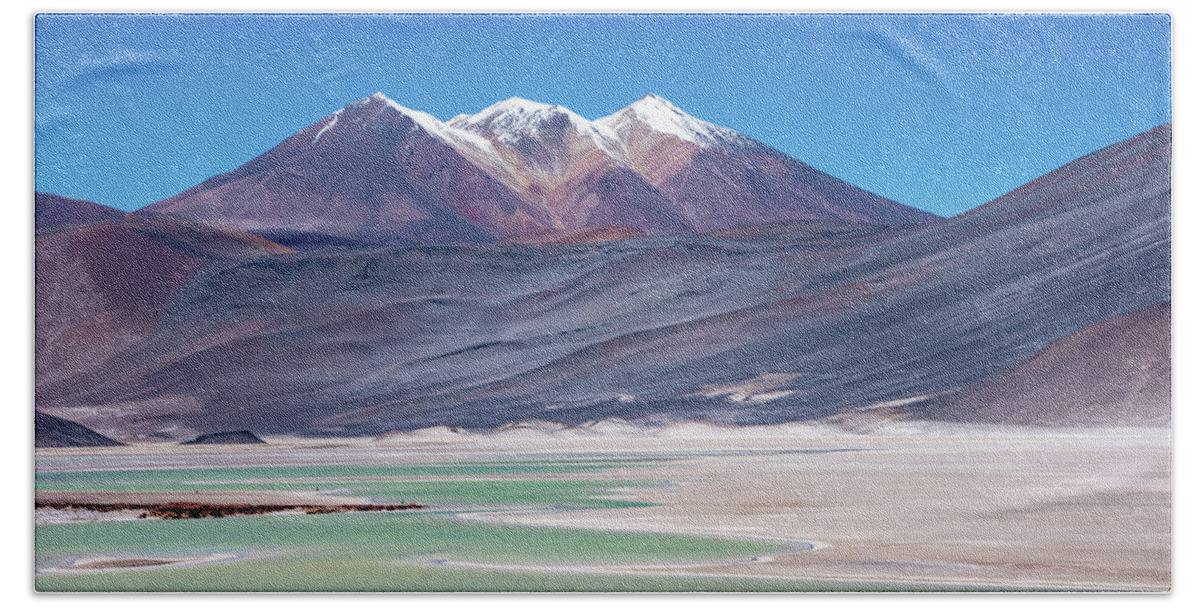 Atacama Bath Towel featuring the photograph Altiplano View by Mark Hunter